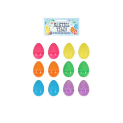 12 Colourful Fillable Plastic Surprise Easter Eggs - Fill With Easter Hunt Gifts And Chocolate