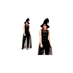 Adults Wicked Witch Jumpsuit With Hat Halloween Costume