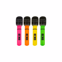 12 Inflatable Microphones 40cm