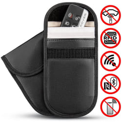 Key Fob & Keyless RFID Signal Blocker Anti Theft Fraud Pouch Bag Cloning Hacking