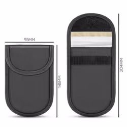 Key Fob & Keyless RFID Signal Blocker Anti Theft Fraud Pouch Bag Cloning Hacking