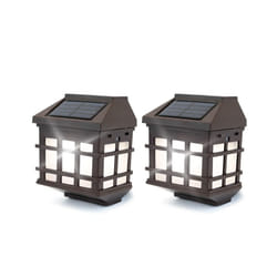 Set of 2 Fence Solar Powered Lights | Outdoor Lighting