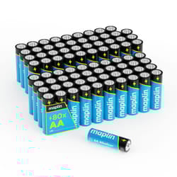 Maplin AA LR6 1.5V Alkaline Batteries 7 Year Shelf Life High Performan