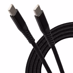 Upgrade your connectivity with the Maplin USB-C to USB-C Cable Braided V2.0 a compact. durable. and high-performan ...
