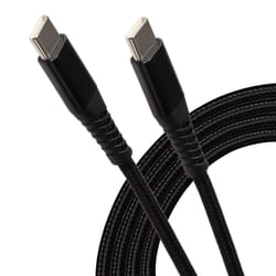 Maplin USB-C to USB-C Cable Braided 65W PD 2m