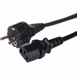 This Maplin Power Lead IEC C13 3 Pin Plug Female to EU Schuko Plug. also known as "kettle lead. is most commonly used in ...