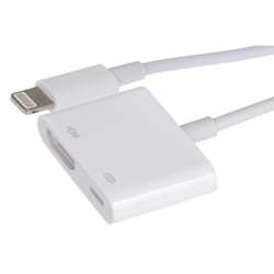 Maplin Lightning Connector to HDMI + Lighting Charging Port Adapter