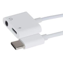 Nikkai USB-C to 3.5mm Headphone Jack / USB-C PD Charging Port Adapter