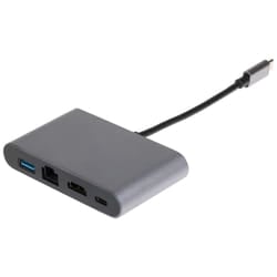 Nikkai USB-C Multiport Hub USB-A 3.0 / HDMI 4K / Gigabit RJ45 / USB-C