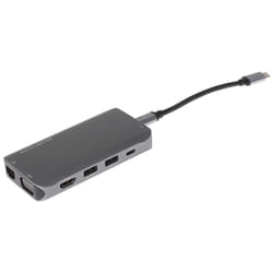 Nikkai USB-C Multiport Hub 3x USB-A 3.0 / HDMI 4K / Gigabit RJ45 / VGA