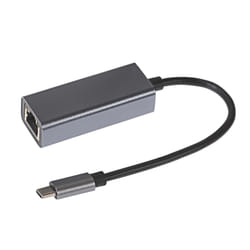 Nikkai USB-C to RJ45 Ethernet Gigabit Network LAN Adapter 0.25m Cable