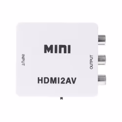 This Maplin HDMI to RCA Composite Converter 1080P 60HZ Up Scaler HDMI2AV is a universal converter for HDMI 720p or ...