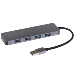 Nikkai USB-A Multiport Hub to 4x USB-A 3.0 High Speed Ports with 16cm
