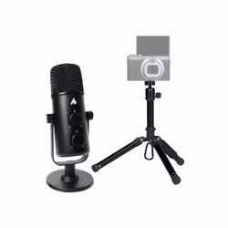 This Maono Desktop Podcasting Microphone Kit comes with a 3.5mm headphone jack that allows you to listen to what you're ...