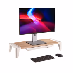 Raise your monitor or laptop to the perfect height with the ProperAV Height Adjustable Monitor Riser Stand with Drawer. ...