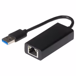 Expand the connectivity of your PC or laptop. The Maplin USB-A to Ethernet RJ45 V3.0 Gigabit Network LAN Adapter lets you add ...