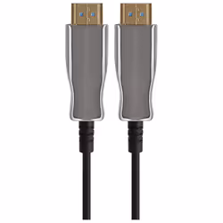 A highly versatile Maplin PRO HDMI to HDMI 8K V2.1 Ultra HD 60Hz Fibre Optical Cable that combines ultra high definition vide ...