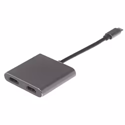 Increase your USB-C smartphone. tablet or laptops capabilities with the Nikkai&nbsp;USB-C Multiport Hub to 2x HDMI 4K@60Hz Ul ...