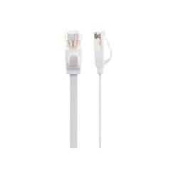 Maplin RJ45 CAT6 Flat Ethernet LAN Cable UTP 30m White