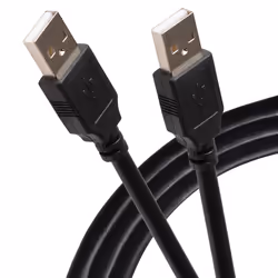 This Maplin USB-A Male 2.0 to USB-A Male 2.0 Cable uses a male USB-A 2.0 to male USB-A 2.0 connector and is commonly use ...