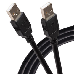 Maplin USB-A Male 2.0 to USB-A Male 2.0 Cable - Black - 1m