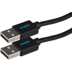 Maplin MAPCUS27 USB cable USB 2.0 1.5 m USB A White
