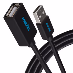 This Maplin USB-A Male to USB-A Female Extension Cable uses a male USB A 2.0 port to female USB A 2.0 port. which allows ...