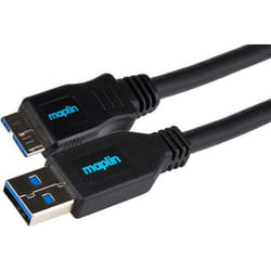 Maplin MAPCUS69 USB cable USB 3.2 Gen 1 (3.1 Gen 1) 3 m USB A Micro-US