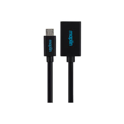Maplin USB-A Female to Micro USB-B Male Cable Supports On The Go OTG