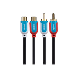 Maplin Twin RCA Phono Male to Twin RCA Phono Female Extension Cable 3m