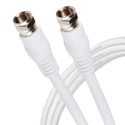 Maplin F Type Male to F Type Male TV Satellite Aerial Coaxial Cable Wh