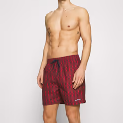 Ben Sherman Shoal Bay Swim Shorts - Black/ Snow, Small