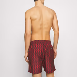 Ben Sherman Shoal Bay Swim Shorts - Black/ Snow, Small