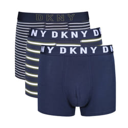DKNY 3 Pack Tocoma Boxers - NAVY/WHITE/STRIPE, Medium