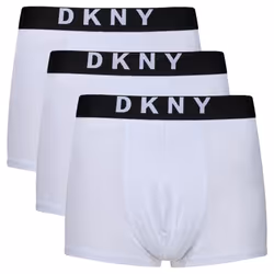 DKNY 3 Pack New York Boxers - White, X-Large
