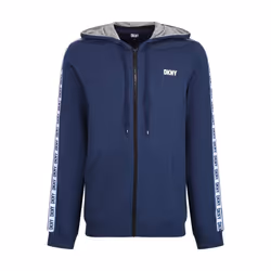 DKNY Sea Dogs Long Sleeve Hoodie - NAVY, Small