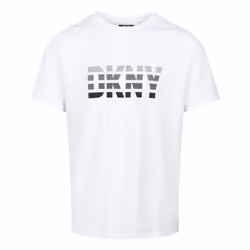 DKNY Fisher Cats Short Sleeve T-Shirt - White, Small