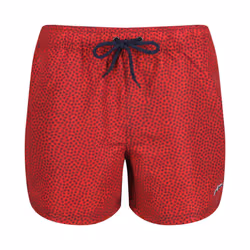 Ben Sherman Maui Swim Shorts - RED PRINT, Small