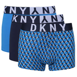 DKNY 3 Pack Yuma Boxers - Blue, Small