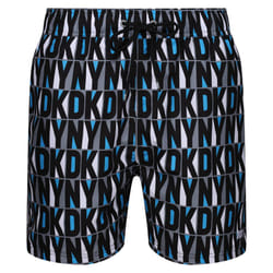 DKNY Maya Swim Shorts - Atomic Blue/Black White/Sharkskin, Small
