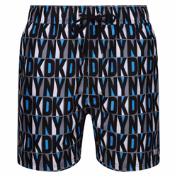 DKNY Maya Swim Shorts - Atomic Blue/Black White/Sharkskin, X-Large