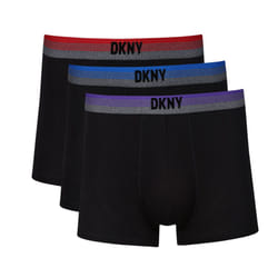 DKNY 3 Pack Ridge Boxers - BLACK, Small