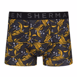 Ben Sherman 3 Pack Mens Jiraiya Boxers - Black, Small