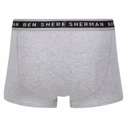 Ben Sherman 3 Pack Boxers Karsyn Trunks - Black/Print/Grey Marl, Large