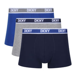 DKNY 3 Pack Napa Boxers - NAVY/GREY/BLUE, X-Large