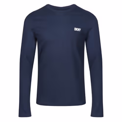 DKNY 3 Pack Long Sleeve Warrior  T-shirt - Navy, Small