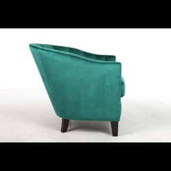 86CM LEAD COLOUR VELVET ARMCHAIR