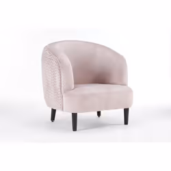 77CM GREY VELVET ARM CHAIR