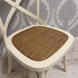WHITE FRENCH CROSS BACK CHAIR - Additional view 4