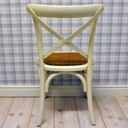 WHITE FRENCH CROSS BACK CHAIR - Additional view 6